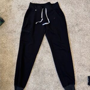 Figs Black Jogger Scrub Pants